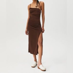 Brown Pull&Bear Maxi Dress